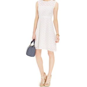 Tommy Hilfiger A-Line Eyelet Dress